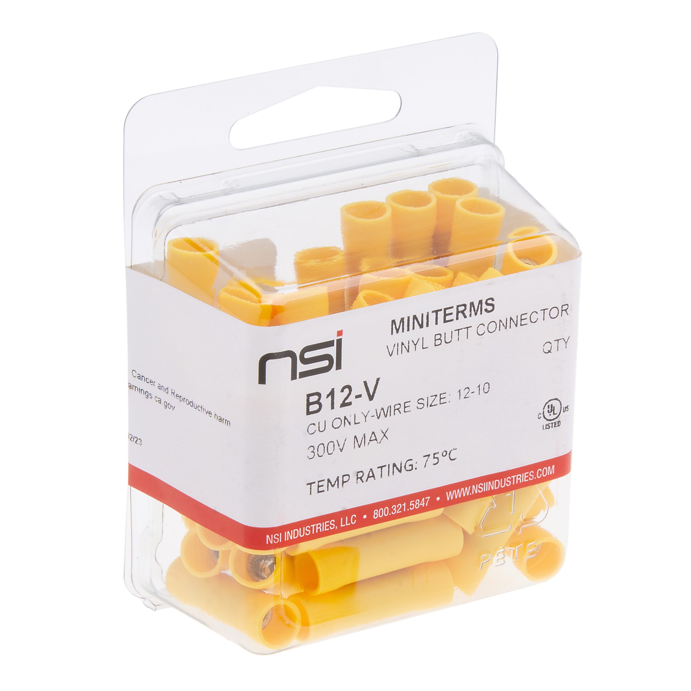 NSI B12-V BUTT SPLICE 12-10AWG 50PK